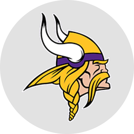 Vikings 4'' X 4'' Logo Decal