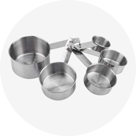 Stainless Steel Mixing Measuring Cup Set