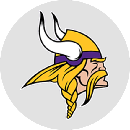 Vikings 4'' X 4'' Logo Decal