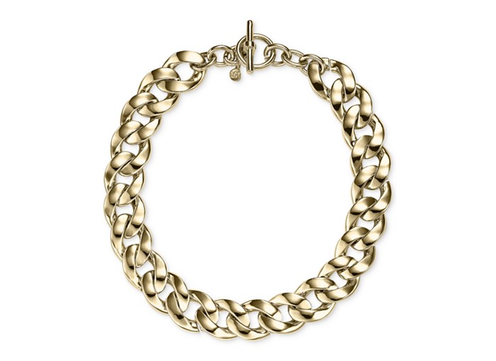 Michael Kors Gold-Tone Chain Statement Necklace