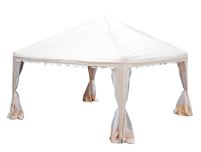 King Canopy GP1313, 13-Feet by 13-Feet Garden Party Canopy, Almond with Bug screens