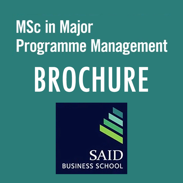 Brochure: MSc in Major Programme Management