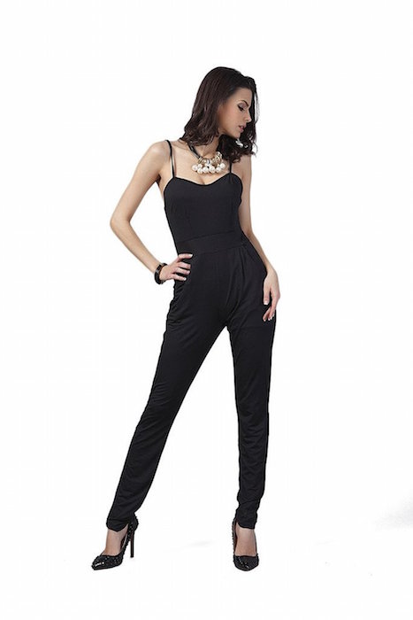 Dantiya Women's Spaghetti Strap Slim Jumpsuit Fashion Romper.