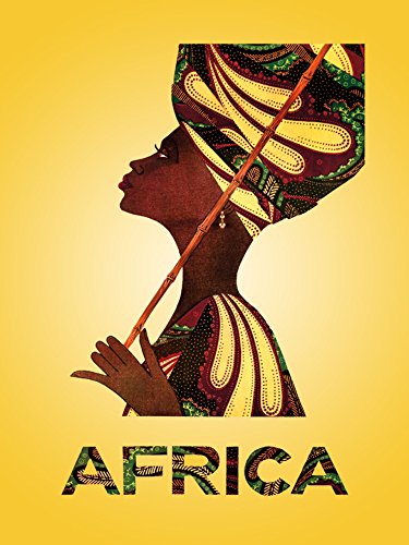 Africa African Costume People Travel Tourism Vintage Poster 
