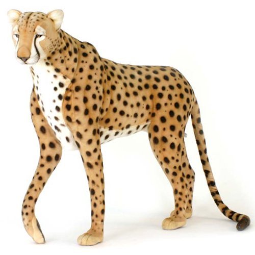 Hansa Life-Size Cheetah Stuffed Plush Animal, Standing