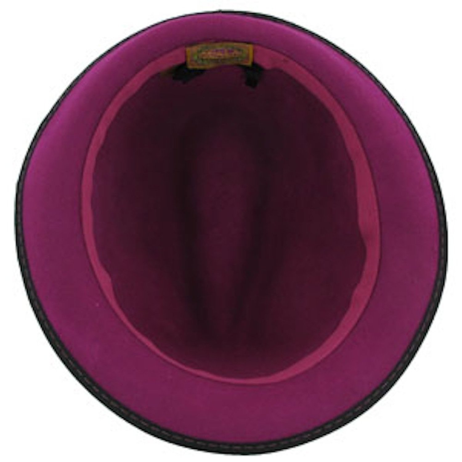 Dorfman Pacific Scala Gwen Women's Wool Felt Fedora With Stitch Hat - Magenta 