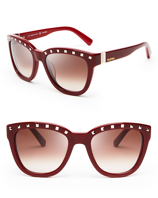 Valentino Rockstud Wayfarer Sunglasses