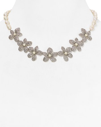 Carolee Flower Collar Necklace, 16\