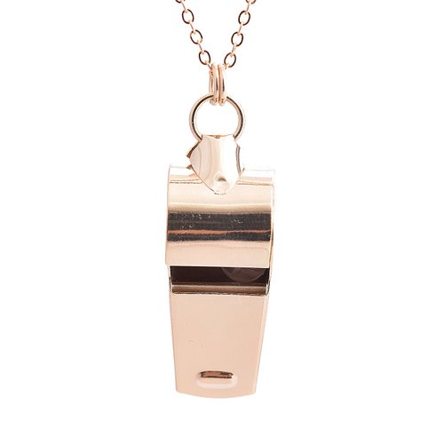 Jewelry Necklaces High Gloss Referee Whistle Necklace