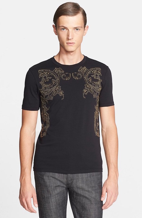 Versace Collection Baroque Studded Medusa T-Shirt