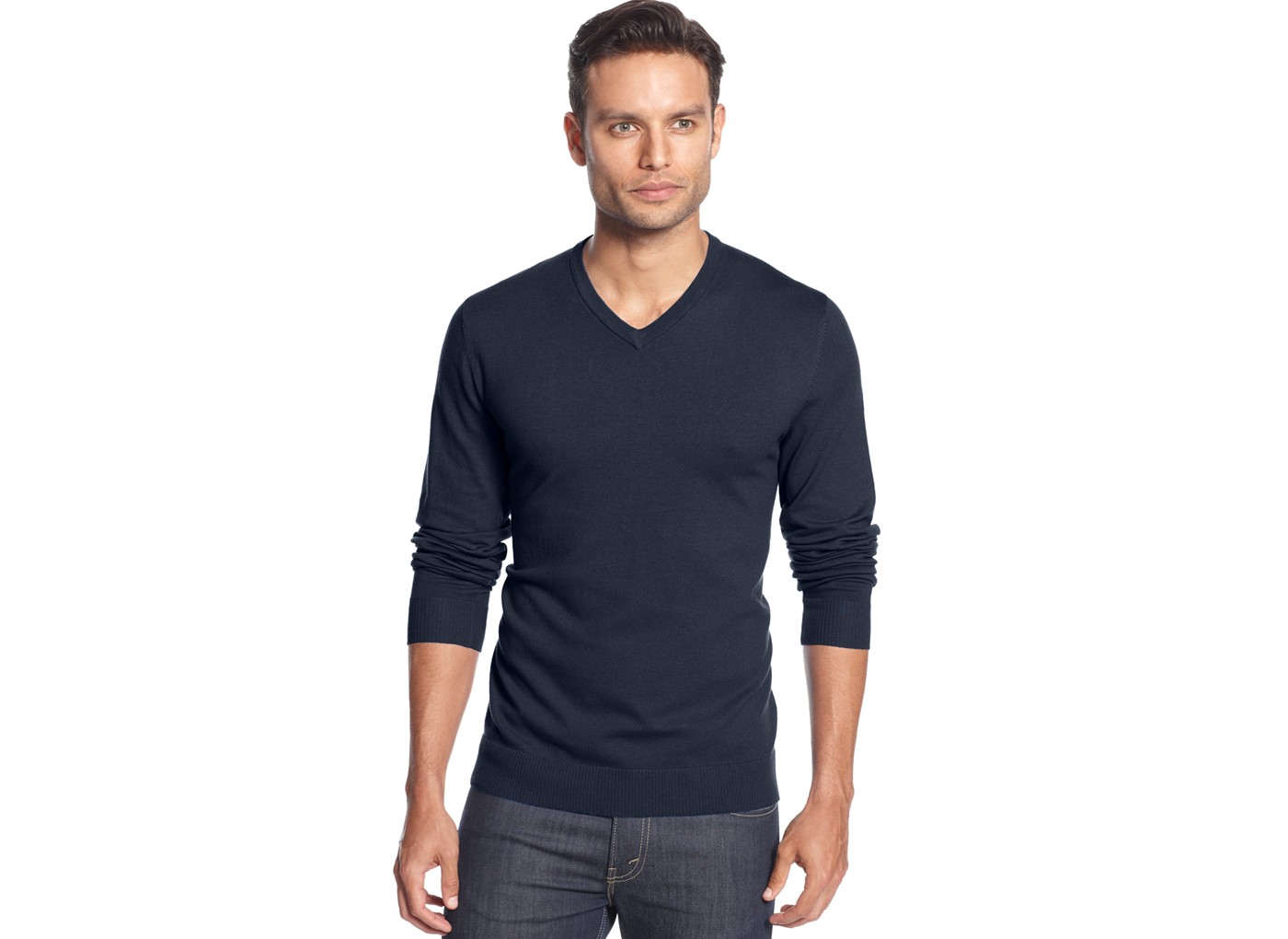 Alfani Black V-Neck Sweater 