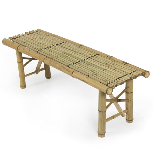 Best Choice Productsâ® New Tiki Bamboo Bench Tropical Coffee Table Patio Bar Bench