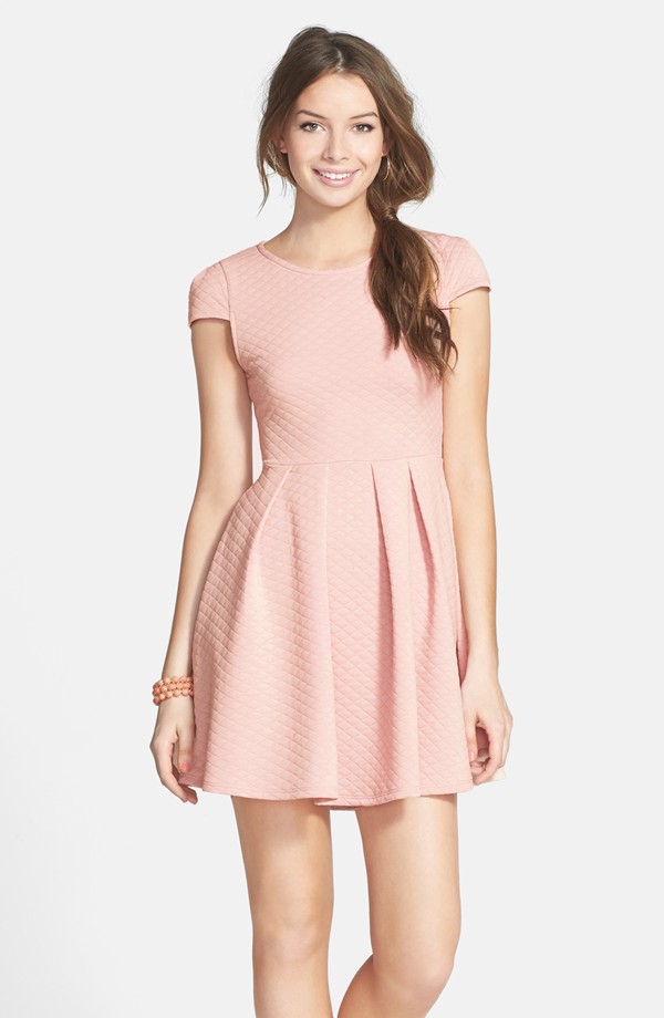Painted Threads Quilted Skater Dress (Juniors)