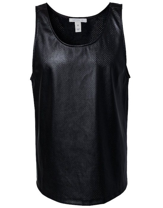 NLY Design Men's Faux Leather Tank