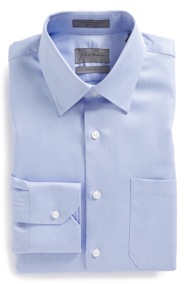 John W. Nordstrom Traditional Fit Texture Dress Shirt | Blingby