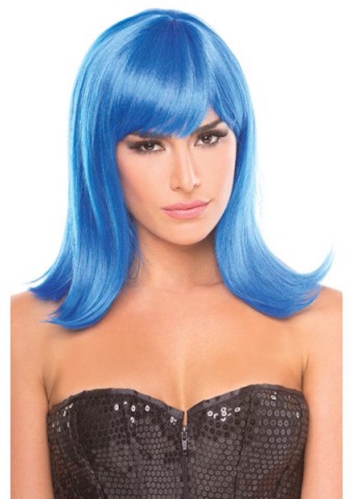 Doll Shoulder Length Wig - Dark Blue