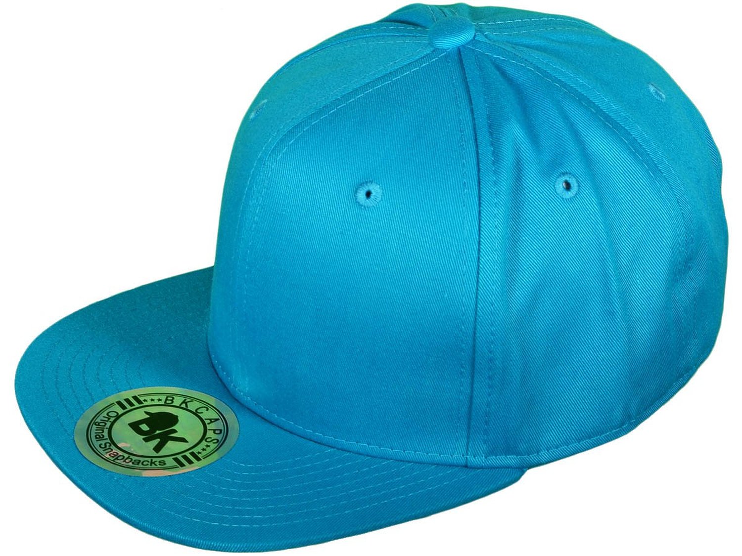 BK Caps Cotton Flat Bill Blank/Plain Adjustable Snapback Hats Caps (Many Colors)