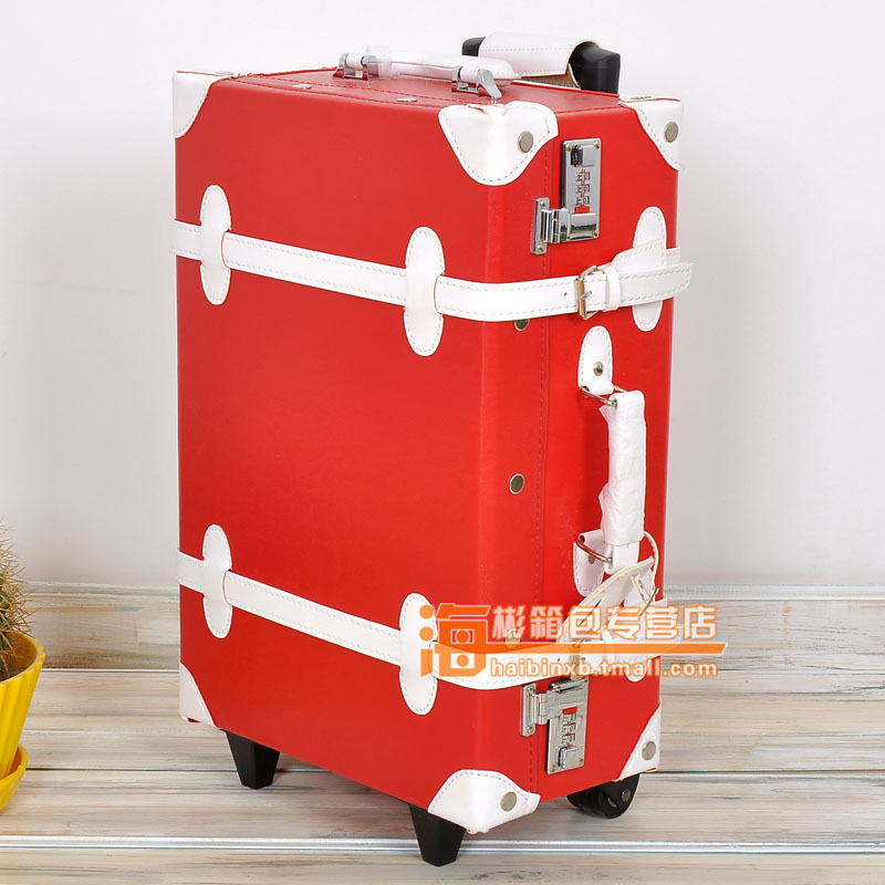Inanna Vintage Suitcase Trolley Luggage Travel Bag Married Luggage