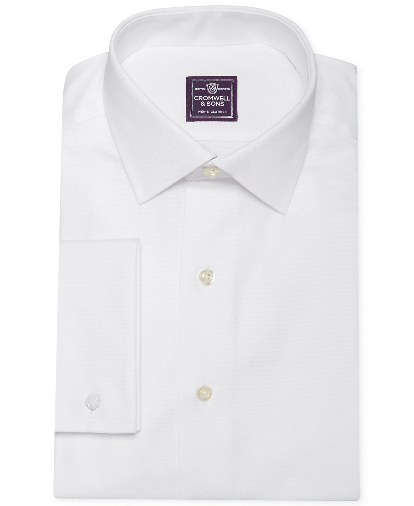 Cromwell And Sons Texture French Cuff Shirt