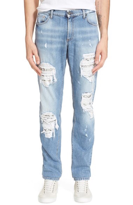 Versace Jeans Ripped & Repaired Jeans