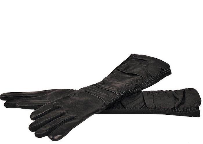 Wilsons Leather Womens Touchpoint Rouched Long Leather Glove W/Stretch Palm