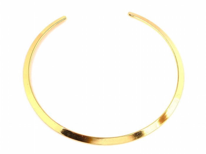 Imixlot® Luxury Women's Jewelry Golden Mirrored Metallic Choker Collar Bib Necklace