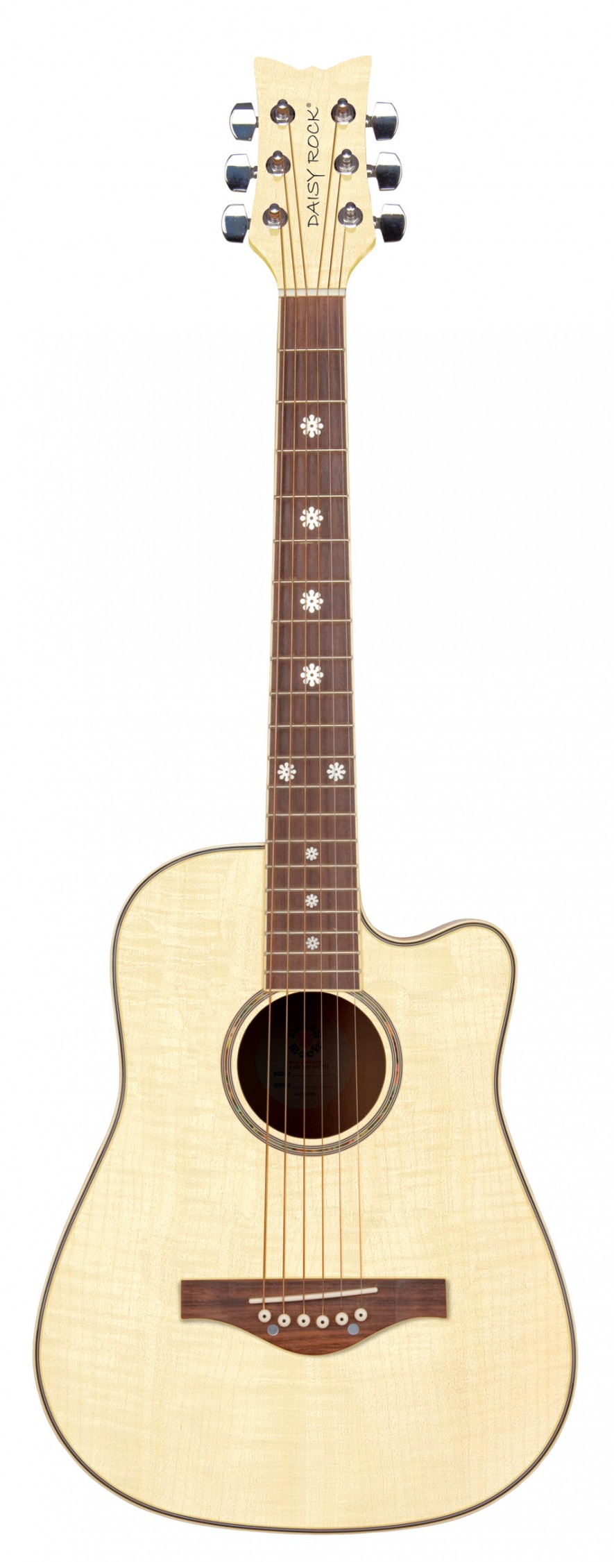 Daisy Rock Wildwood Short Scale Acoustic Guitar Bleach