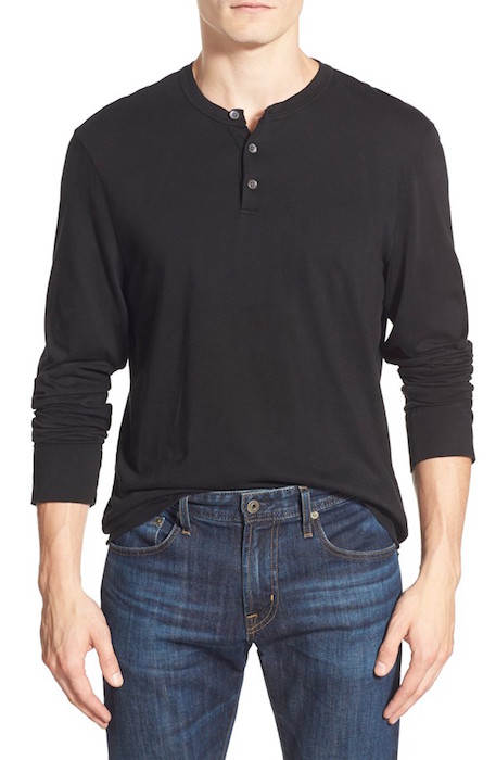 James Perse 'Suvin Jersey' Long Sleeve Henley