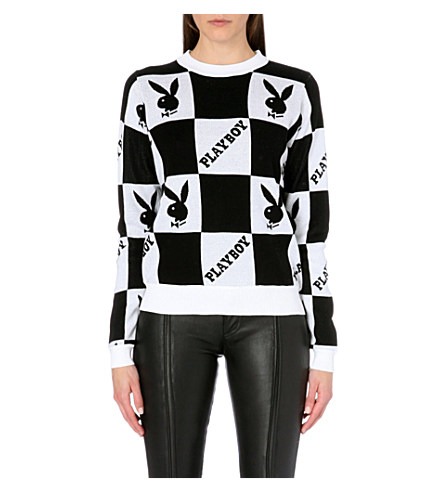 JOYRICH Playboy checkerboard jumper