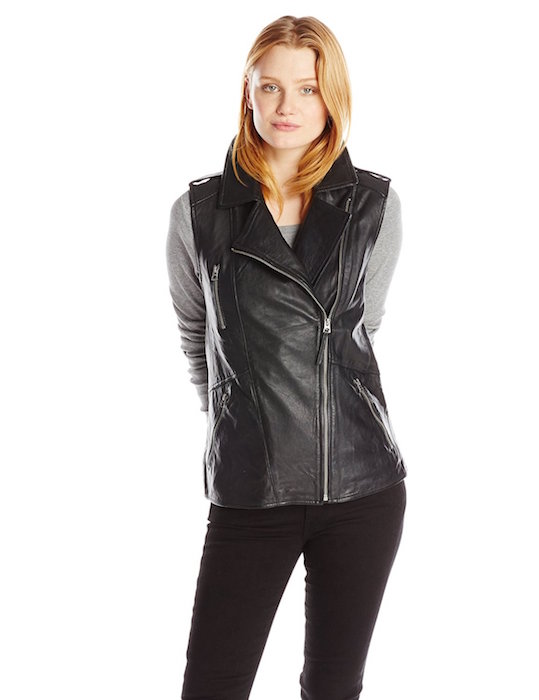 Lucky Brand Women's Slouchy Leather Vest