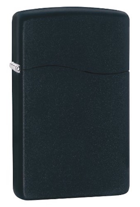Zippo Butane Fueled Lighter, Black Matte