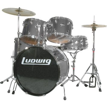 Ludwig Accent Combo 5-Piece Drum Set Silver