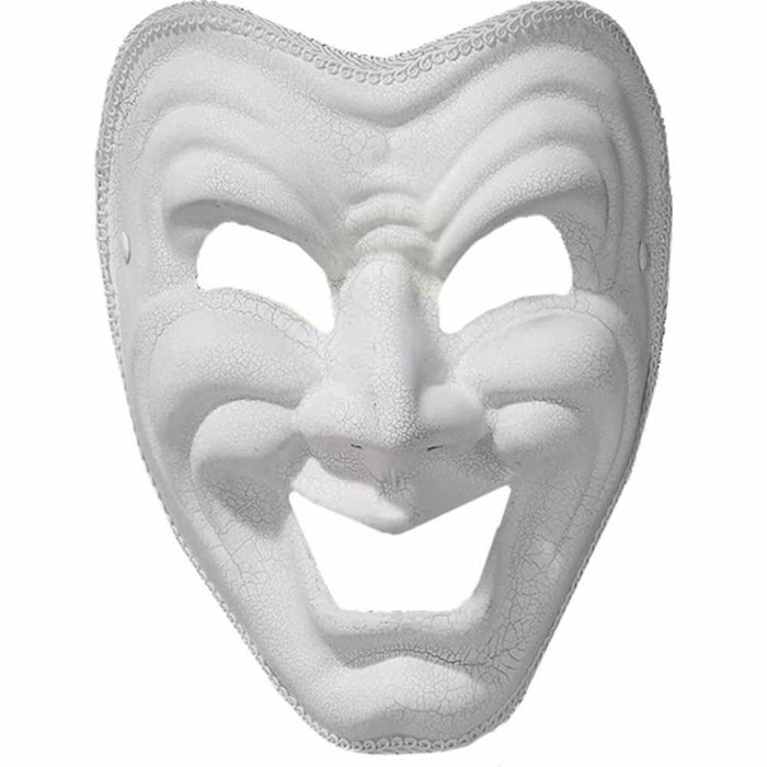 Forum White Comedy Mask - Adult Std.