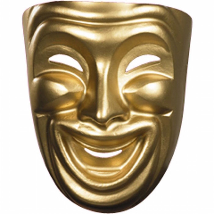 Disguise Inc - Gold Comedy Mask