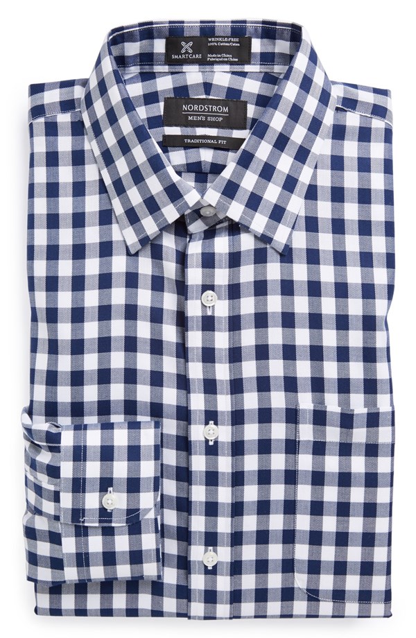 Nordstrom Smartcare Traditional Fit Check Dress Shirt