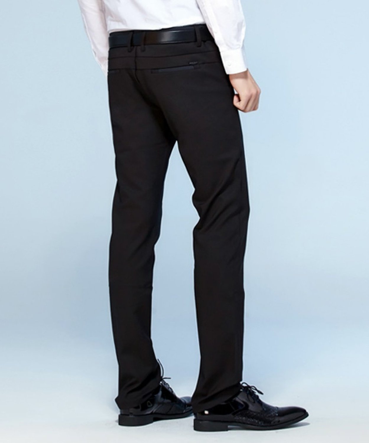 Pxs Men's Casual Fashion Slim Fit Skinny Trousers Pants Black