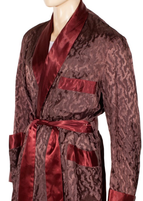Vintage Satin Jaquard Robe