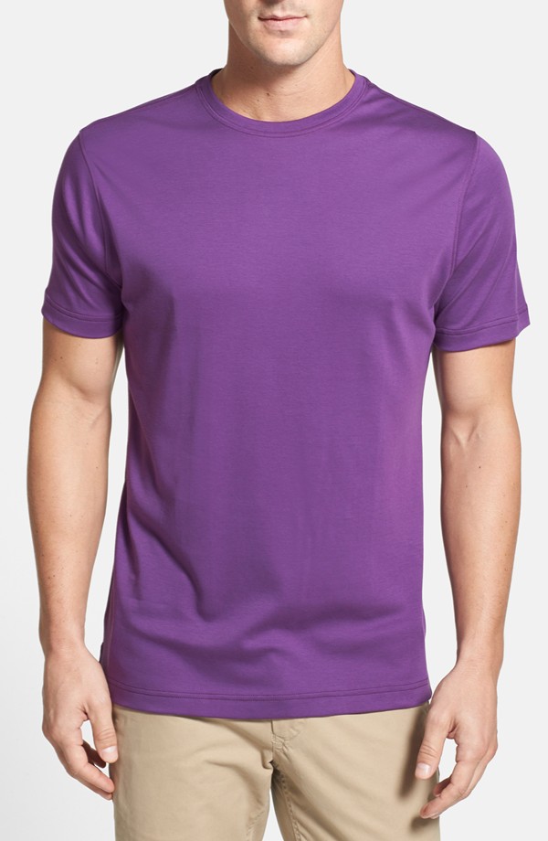Robert Barakett 'Georgia' Crewneck T-Shirt Purple