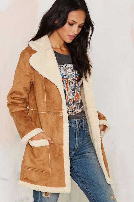 Glamorous That's the Way Shearling Coat