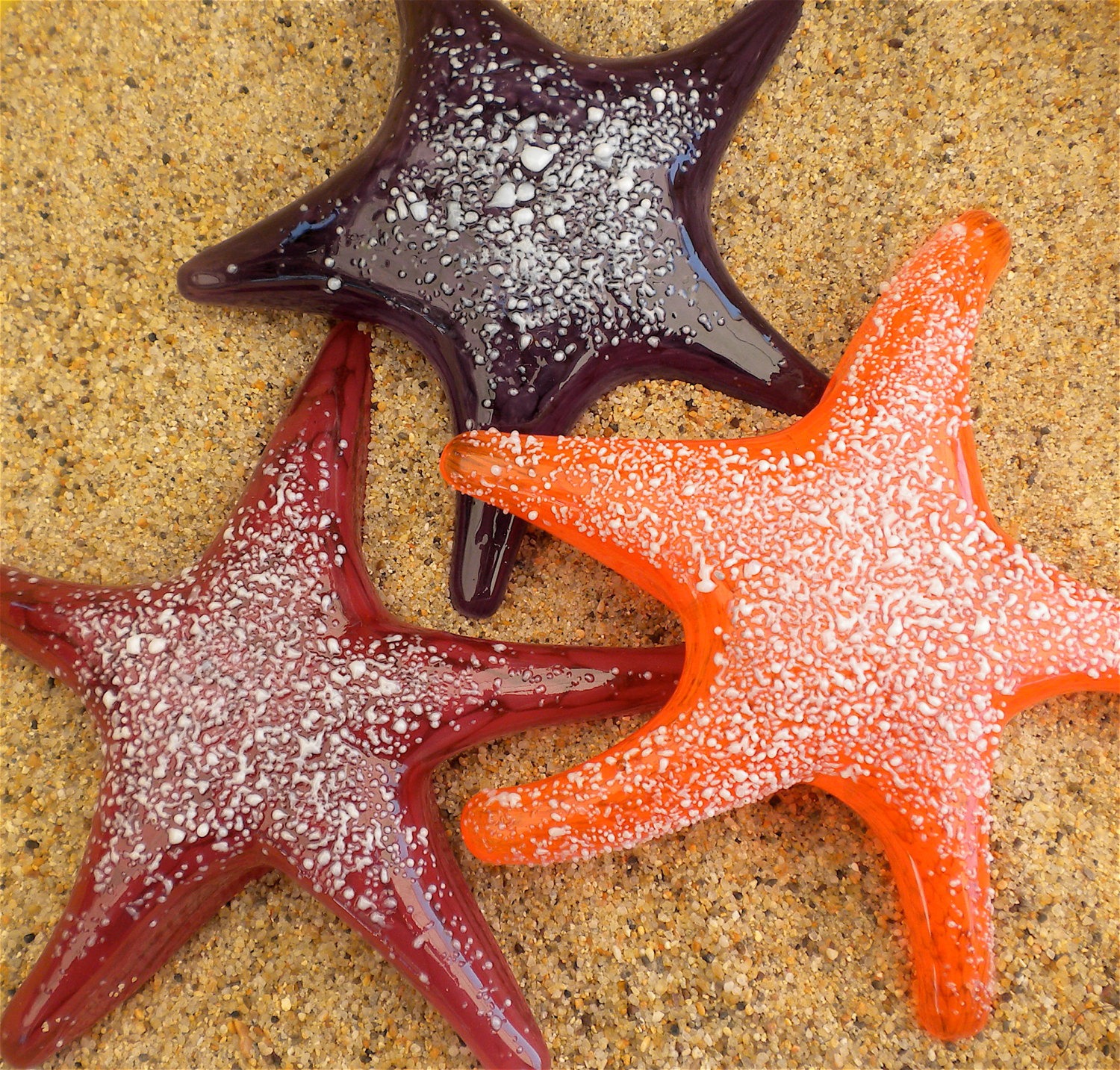 Glass Starfish- Hand Sculpted Glass Sea Stars