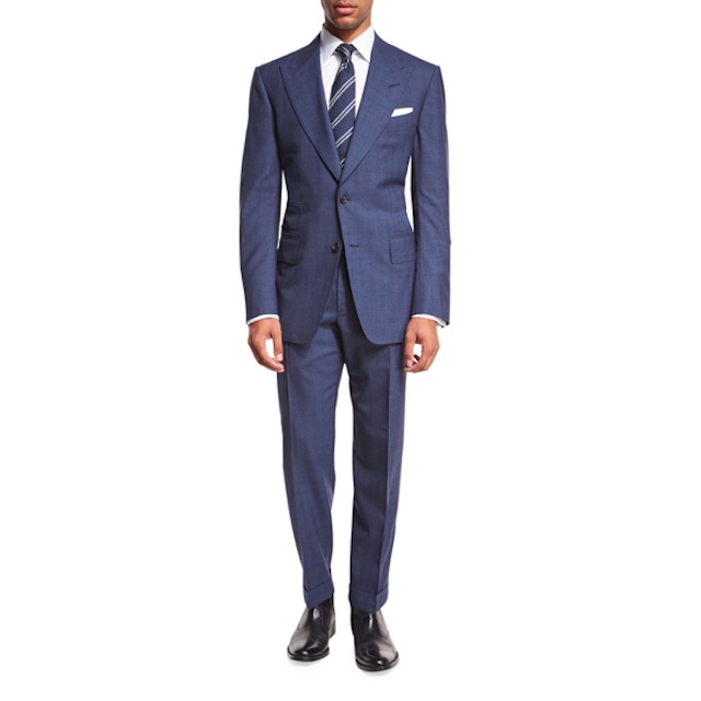 Windsor Base Double-Windowpane Two-Piece Suit