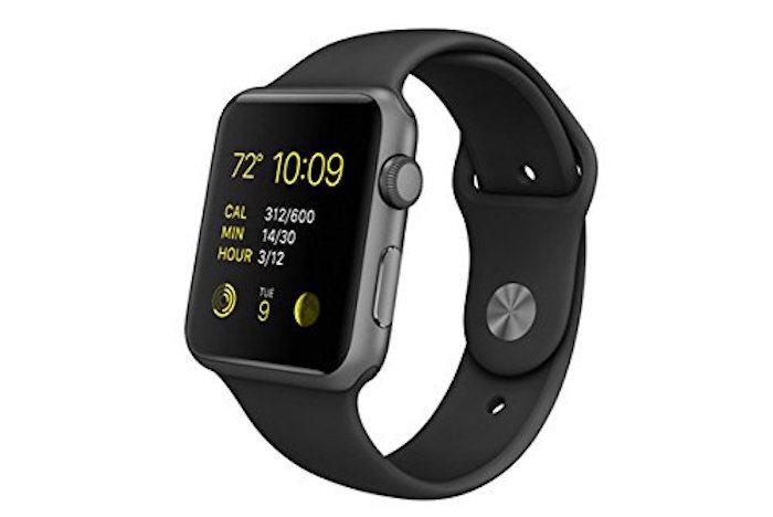 Apple Watch 38mm Aluminum Case Sport with Black Sport Band