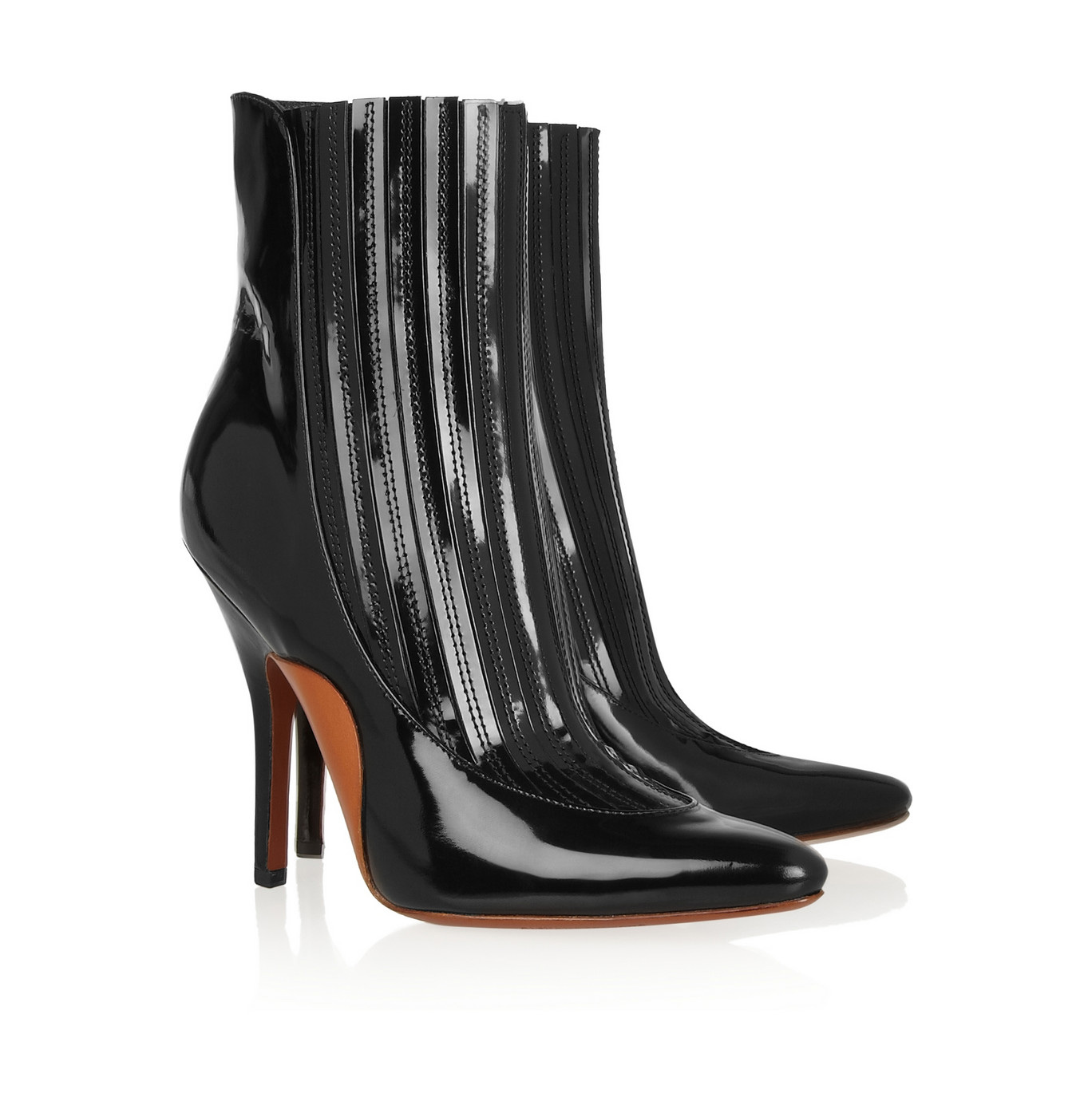 Alexander Wang Magda Patent-Leather Ankle Boots