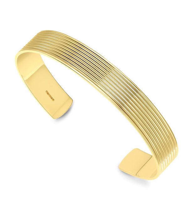 Theo Fennell Gold Whip Men's Torque Bangle