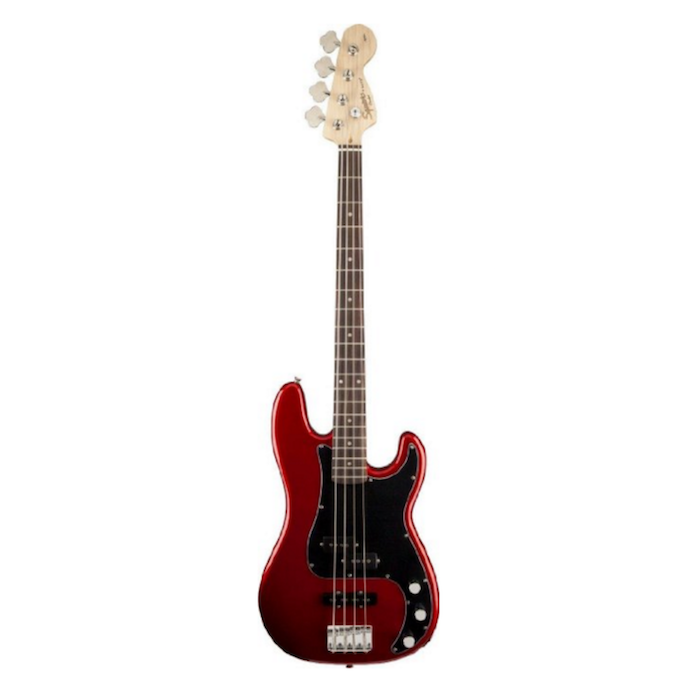 Squier Affinity P/J Bass Guitar, Rosewood Fingerboard, Metallic Red