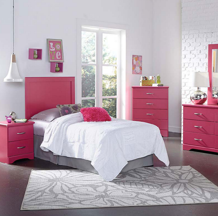 True Love Pink Bedroom Set
