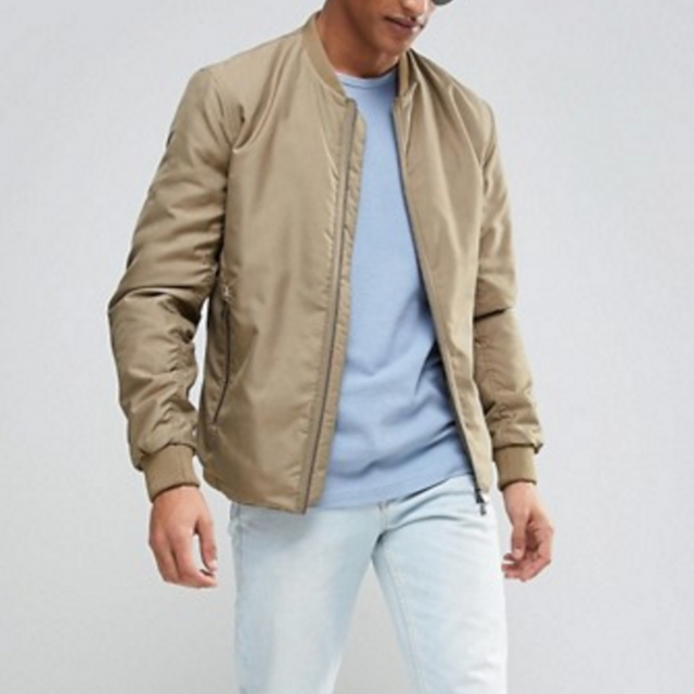 Selected Homme Bomber Jacket with Two Way Zip