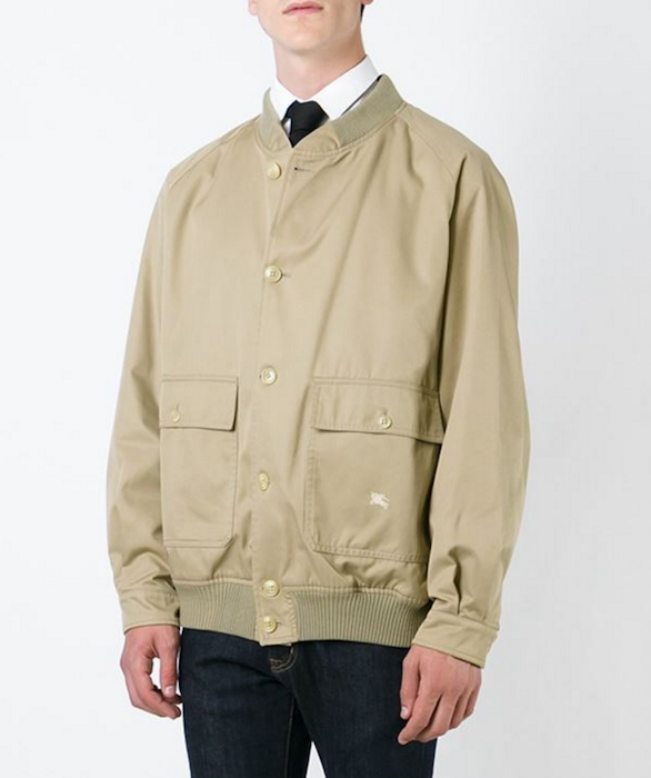 BURBERRY VINTAGE  classic bomber jacket