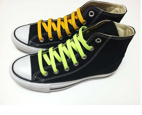 CONVERSE CHUCK TAYLOR M9160 ALL STAR HI W/ 2 EXTRA LACES (GOLD & NEON GREEN)