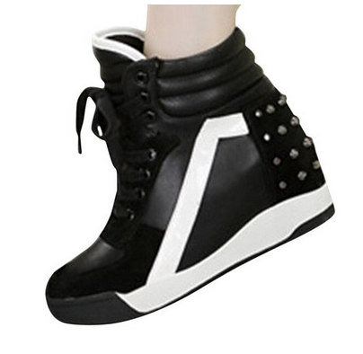 Ace Women's High-top Wedge Platform Fashion Sneakers